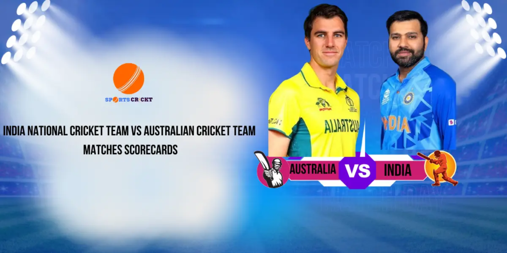 australian men’s cricket team vs india national cricket team timeline